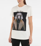 막스마라 여성 도그스타 프린팅 퓨어 코튼 화이트 반팔 19460919600 005 : Pitti Milan