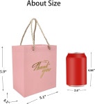 TKSBAG 티케이에스백 아기 샤워 핸들 핑크색 감사 선물 포장 비닐 백 50개 답례품 돌잔치 웨딩 M6 : 은일구트린카