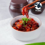 매운 맛의 낙지 젓갈 250g 해물 소스 밥 비빔 양념 조리용 소스 : 점심스토어