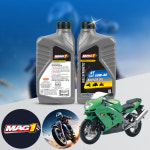 닌자 9 R 바이크 전용 4T MAG1 10W40 100% 합성엔진오일 1L 1병 : 전남카몰