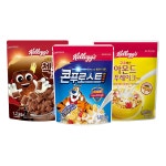 대용량 시리얼 3종 (콘푸로스트1320g+아몬드1200g+첵스초코1200g) : 모든아우라