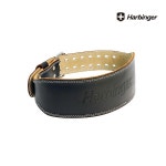 하빈져 헬스 허리보호대 4인치 패디드 레더 벨트 스탠다드핏 리프팅 벨트 : 배드민턴퍼스트