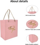 TKSBAG 티케이에스백 아기 샤워 핸들 핑크색 감사 선물 포장 비닐 백 50개 답례품 돌잔치 웨딩 M6 : 은일구트린카
