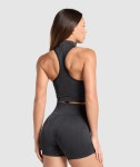 Gymshark 짐샤크 어댑트 카모 심리스 집 업 크롭 탑 아스팔트 그레이/블랙 : SPORTICA