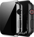 Misxi 미씨 시계 보호 필름 애플워치987 41mm 사생활 PC HD 케이스 2개입 충격 방지, 강화유리, 블랙+투명 M6 2개 : 민일팔트린카