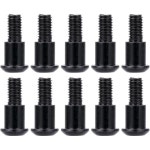 축 SCX10 AR44 AR45 카프라 F9 포털 액슬 업그레이드 부품용 10PCS M3x4x10mm 육각 버튼헤드 절개 킹핀 어깨 나사10PCS 블랙 : 레릭18