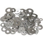 와이드콜® 아연 도금 스틸 플랫 와셔 세트 모음 키트 3 사이즈 12 58 1116 - 240팩 : 레릭18