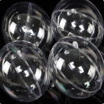 UZ 보물찾기놀이 홈파티용품 행사소품 뽑기용품 투명 플라스틱 볼 4p세트 10cm : 우주모아몰