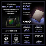 PERFLAB 어드레날린 ARR5-FX60Ti 라이젠5 7500F RTX4060Ti : 디앤에스아이티