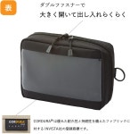 LIHITLAB 리히트랩 펜 케이스 마커 F7582-24, 블랙, 넉넉한 클리어 수납 M8 2개 : 민코티니