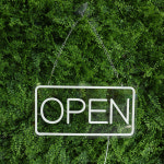 HK sell 라임 사각 OPEN LED 네온사인 24시 영업중 오픈 아크릴 간판 : 에이치케이셀