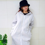 (국산면원단/국내자체생산) J4001 롱 후드 집업 자켓 20대30대여성의류 : 조이마담 투스타시스