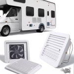 AUTOXBERT RV 사이드 벤트 팬 2.4W 12V 단방향 무음풍 공기 환기 배기 카라반 모터홈 캠퍼 화이트용 without interior panel : 케이16상점