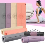 TPE 센터라인 매트 홈트레이닝 운동 요가매트 8mm 두꺼운 헬스장용 : 업소용 스토어