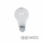 백열전구 인테이러(25개입) 일광램프 전구 투명 200W E26 : 지에스24