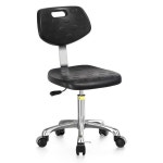 제전의자 실험실 작업장 등받이 보조 높이조절 키40-54cm (5발톱 고정 검은색 발판) : 오카다직구