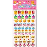 자재 글라스입체 스티커CCH 006(음료도넛) 20판(1봉) : 기타춘동