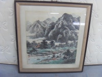 이빵 청호 산수화 그림 액자 중고 경남양산서창 : 중고다팜