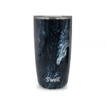 뚜껑이 있는 스테인리스 스틸 텀블러, 532.3ml(18온스), 아주라이트 대리석, 3중 레이어 진공 단열 용기로 음료를 12시간 동안 : 다비컴퍼니
