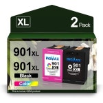 901 HP 901XL XL 블랙컬러 콤보 팩용으로 재제조된 OfficeJet J4550 J4680 J4540 J4524 J4525 J4500 J4680c G510a G510b : 케이엠영에이