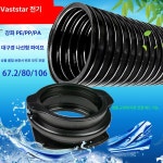 PE 유공관 파이프 호스 하수도관 고랑 빗물주름관 직경 PE 강화 AD67.2 20m : 더다선컴퍼니