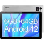 태블릿PC 10인치 태블릿 안드로이드 12 태블릿, 6GB RAM 64GB ROM 128GB 확장형, 4코어 프로세서, 1280 800 HD IPS 터치스크린, 25MP... 