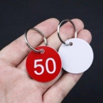 1-50 숫자키링 사물함 키링 락커 목욕탕 번호 열쇠고 : 엠플랜트