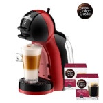 [네스카페 돌체구스토] 커피머신 미니미 피아노블랙&체리레드+16입 커피캡슐 2박스 (카페아메리카노) : 할인정품스토어