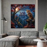 부엉이 성 그림 풀 스퀘어 라운드 드릴 페인팅 자수 크로스 홈 데코 1. J4181-4 : 딜리벌월드1호점