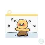 SN 카카오 PVC 파우치 춘식이 꽃길 100p 투명파우치 캐릭터파우치 : 수네잡화점