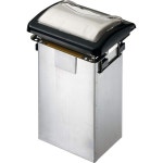 San Jamar H2005CLBK 베뉴 인카운터 냅킨 디스펜서 풀 폴드 17.8 x 14 x 50.8cm7 x 5.5 x 20인치 투명블랙 : 레릭21