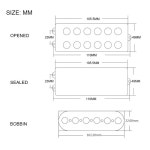베이스 픽업 커버 밀봉 개방 보빈 일렉트릭 블랙 스트링 1. 20Pcs Sealed Cover : 시므네14호점
