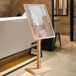 외부 메뉴판 거치대 홍보 야외 홍보물 광고 카페 메뉴 48x39cm 108-01Y 참나무 : 멜로사 컴퍼니