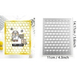 벌집 배경 금속 절단 다이 휴일 엠보싱 컷 카드 만들기 스크랩북 공예 1. H7199 : 딜리벌월드17호점