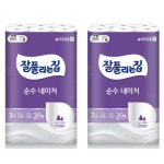 미래생활 잘풀리는집 순수 네이처 화장지 27m 30롤 X2 : 비엔엠코리아