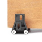 프리미엄 플라스틱 바닥 가이드 나사가 포함된 내구성이 뛰어난 벽걸이형 슬라이딩 전원 주택 도어 하드웨어 키트 기본 : 딜리벌월드1호점