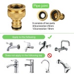 스프링쿨러호스 고압호스 세차호스 정원 호스 확장 가능한 유연한 깍지 스프레이 벽 장착식 워터 8 가지 기능 : 구대JOY