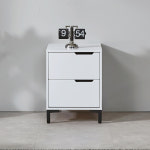 쇼파옆 사이드협탁 폭좁은 2단서랍수납장 400 : T.G Eden