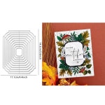 눈송이 금속 절단 다이 스퀘어 엠보싱 컷 카드 만들기 스크랩북 공예 1. 2 : 딜리벌월드5호점