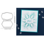 눈송이 금속 절단 다이 스퀘어 엠보싱 컷 카드 만들기 스크랩북 공예 1. 2 : 딜리벌월드5호점