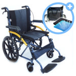 KL트레이딩 M1 경량 접이식 수동 휠체어 병원 노인 장애인 요양원 가정용 여행용 : KL트레이딩