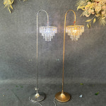 웨딩홀 크리스탈 램프 예식장크리스탈램프 행사장 2구 골드 베뉴 : 차이나판다01