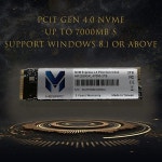 MegaPC PCIe SSD 2TB NVMe M.2 2280 내부 솔리드 스테이트 하드 드라이브, 인터페이스 Gen 4.0 x4, 최대 속도 7000mb/s, 게-54 : 굥쓰마켓