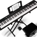 토이게이트 88건반 플로리다 블랙  접이식 전자 피아노  교습용 입문용 휴대용 선물 생일 : T-Gate