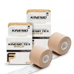 Kinesio 테이핑 - 신축성 있는 치료용 운동용 테이프 Tex Gold FP - 베이지 - 5.1cm x 5m(2인치 x 16.5피트) - 2팩 : 루미럭스