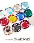 [AUSTRIA CRYSTALS] #2471 쿠션컷 플랫백 : 보니비 네일