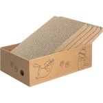 AGYM Cat Scratcher - 실내 고양이 및 새끼 고양이를 위한 판지 상자 스크래칭 패드 5팩 라지 사이즈 : 레릭29
