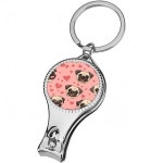 손톱깎이 네일케어 손톱깍기 손톱깍이 퍼그 독스 헤드 앤 러브 하트 귀여운 남성용 여성용 병따개 발톱 손톱 가위 열쇠고리 : 비에치60번가