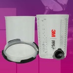 도장 믹싱컵 세트 에어건 카센타 재사용 고급형 간편교체 : 아칠이앤씨