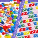 페인팅 코끼리 기린 아프리카 모자이크 풀 스퀘어 드릴 아트워크 홈 데코 1. 20x30cm Round : 블루6호점